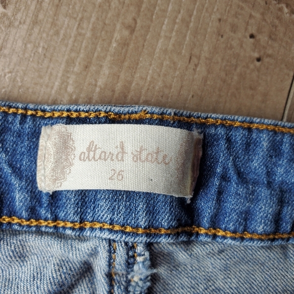 altar'd state size 26 distressed faded women's blue jeans EUC - Picture 3 of 16
